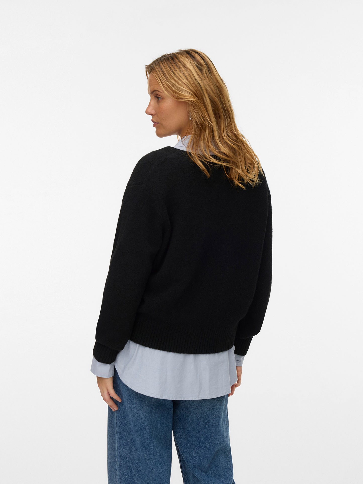 Γυναικεία μπλούζα πλεκτή VMBOOM LS V-NECK PULLOVER NOOS 10331761 | 10331761