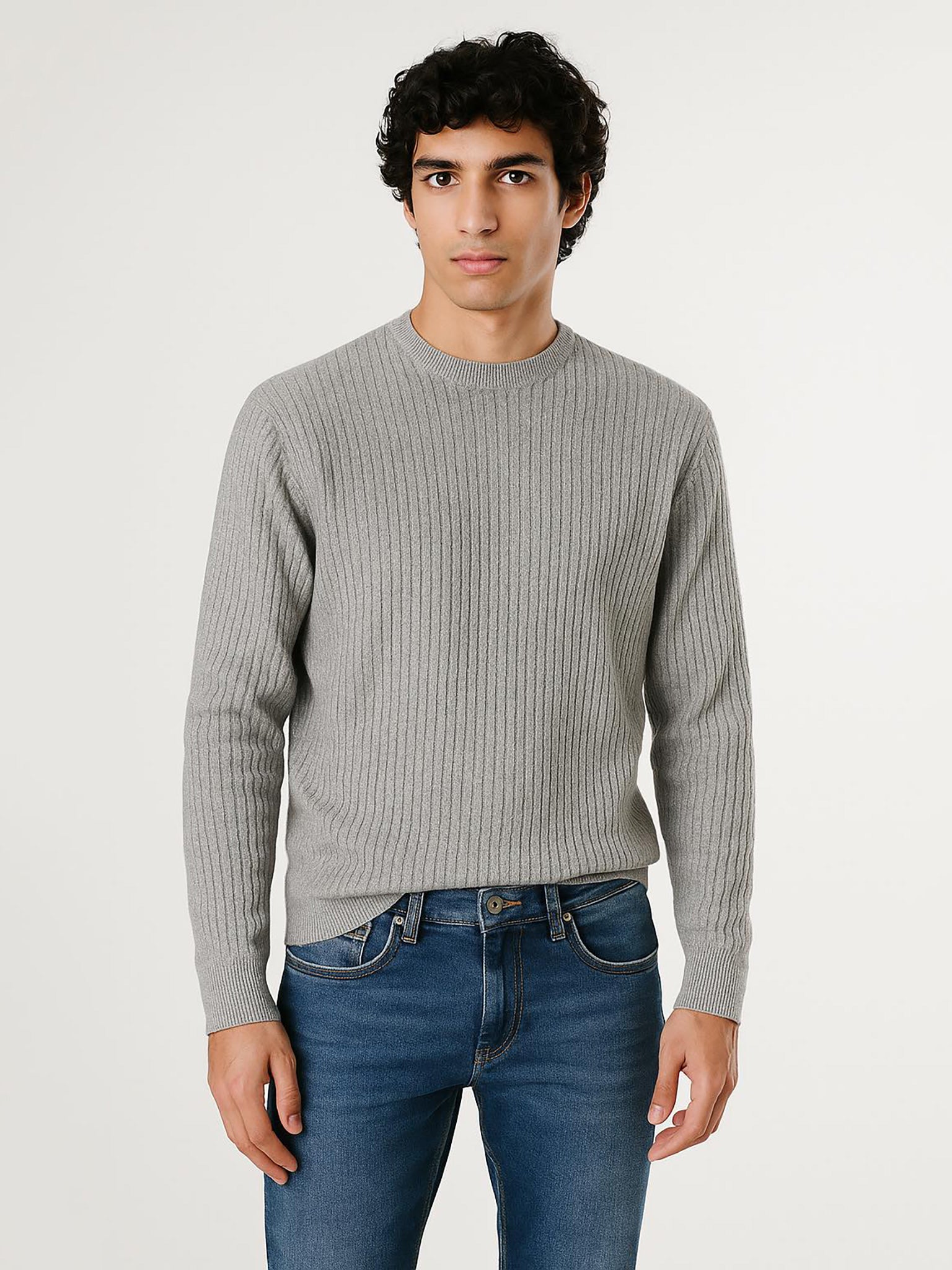 Ανδρική μπλούζα πλεκτή JPRBLUBARKLEY KNIT CREW NECK 12286611 | 12286611