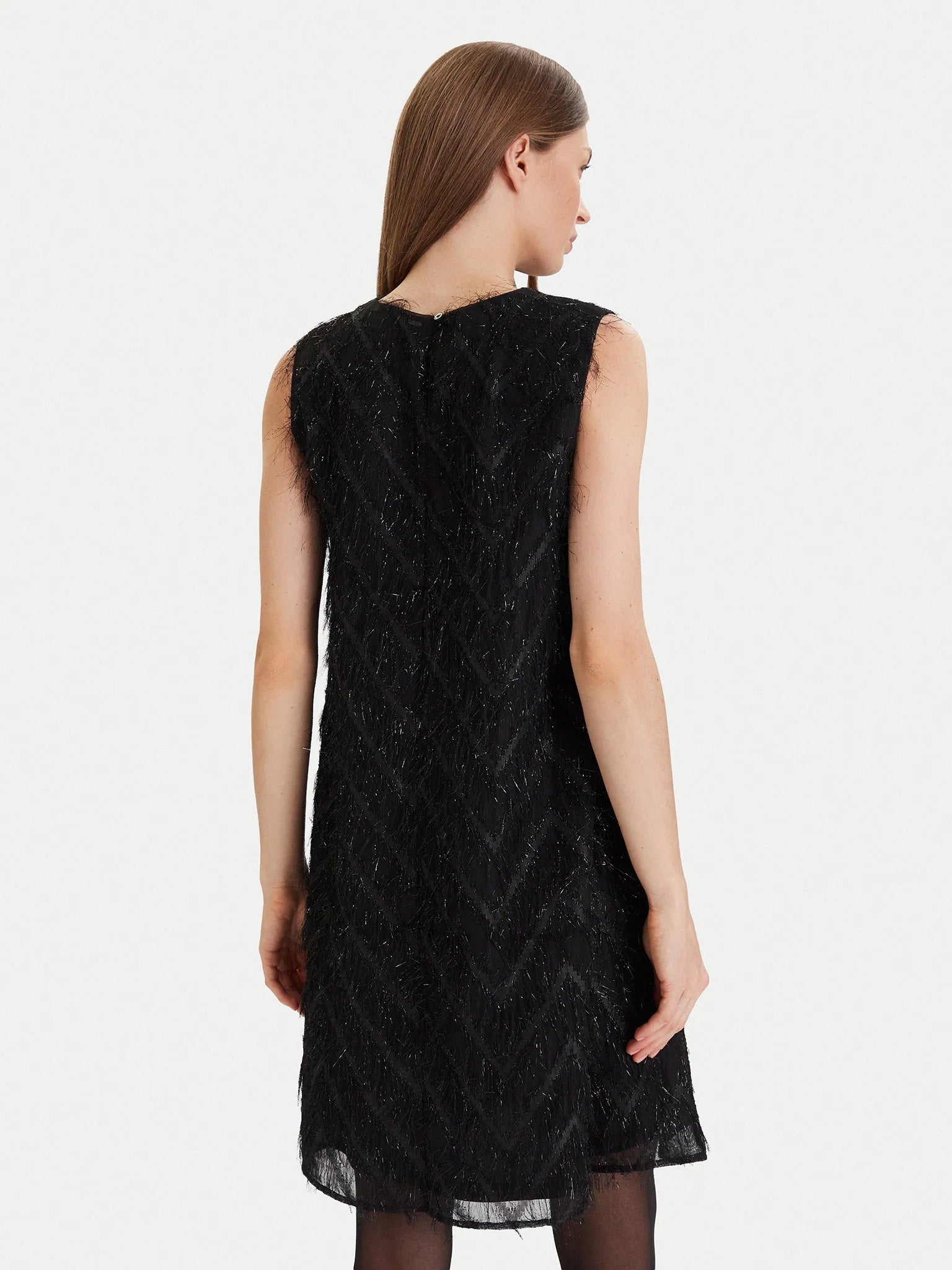 Γυναικείο φόρεμα με κρόσσια ONLFAYE LIFE SL FEATHER DRESS WVN 15358411 | 15358411