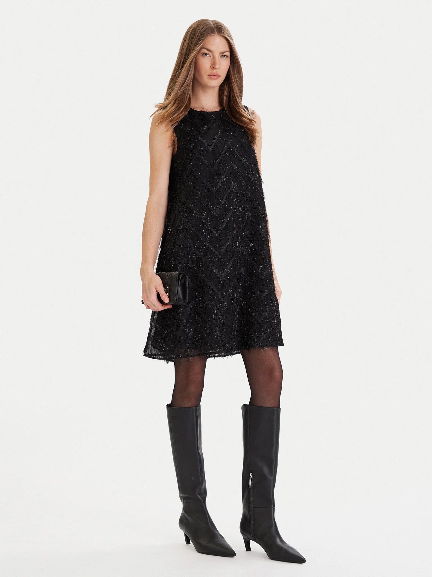 Γυναικείο φόρεμα με κρόσσια ONLFAYE LIFE SL FEATHER DRESS WVN 15358411 | 15358411