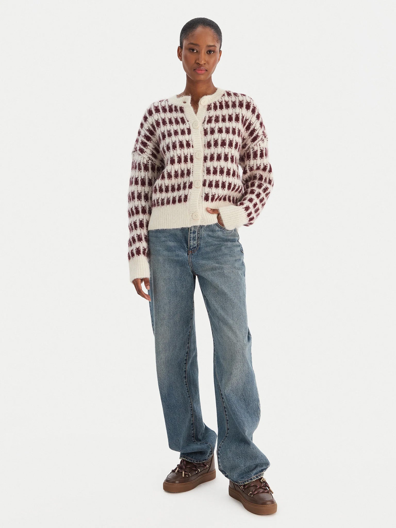 Γυναικεία ζακέτα πλεκτή VMLISA LS O-NECK CARDIGAN 10336622 | 10336622