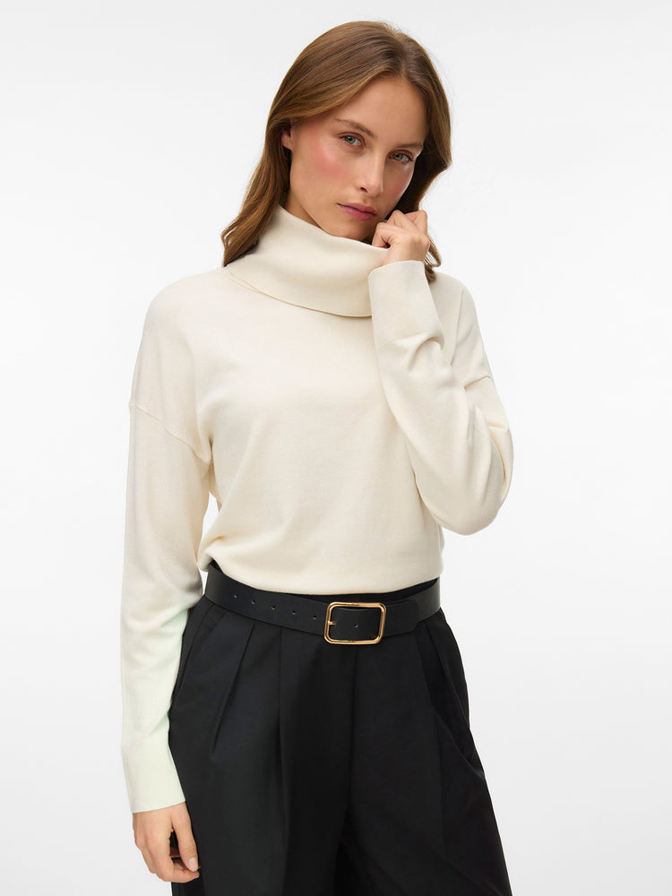 Γυναικεία μπλούζα ζιβάγκο VMSILJE LS COWL NECK PULLOVER 10332486 | 10332486