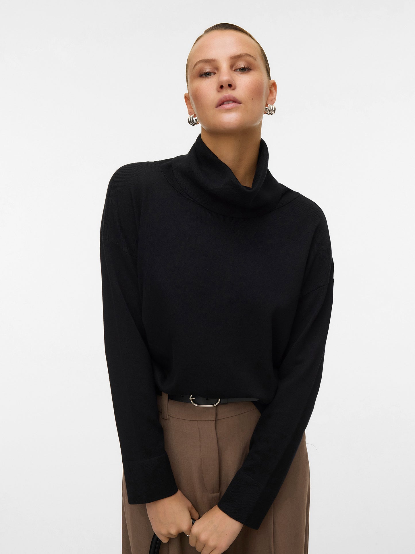 Γυναικεία μπλούζα ζιβάγκο VMSILJE LS COWL NECK PULLOVER 10332486 | 10332486