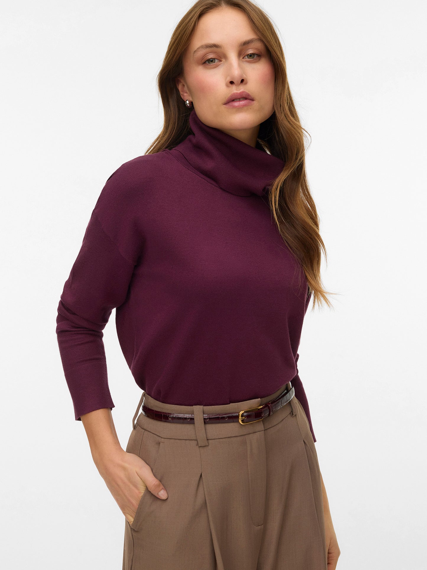 Γυναικεία μπλούζα ζιβάγκο VMSILJE LS COWL NECK PULLOVER 10332486 | 10332486
