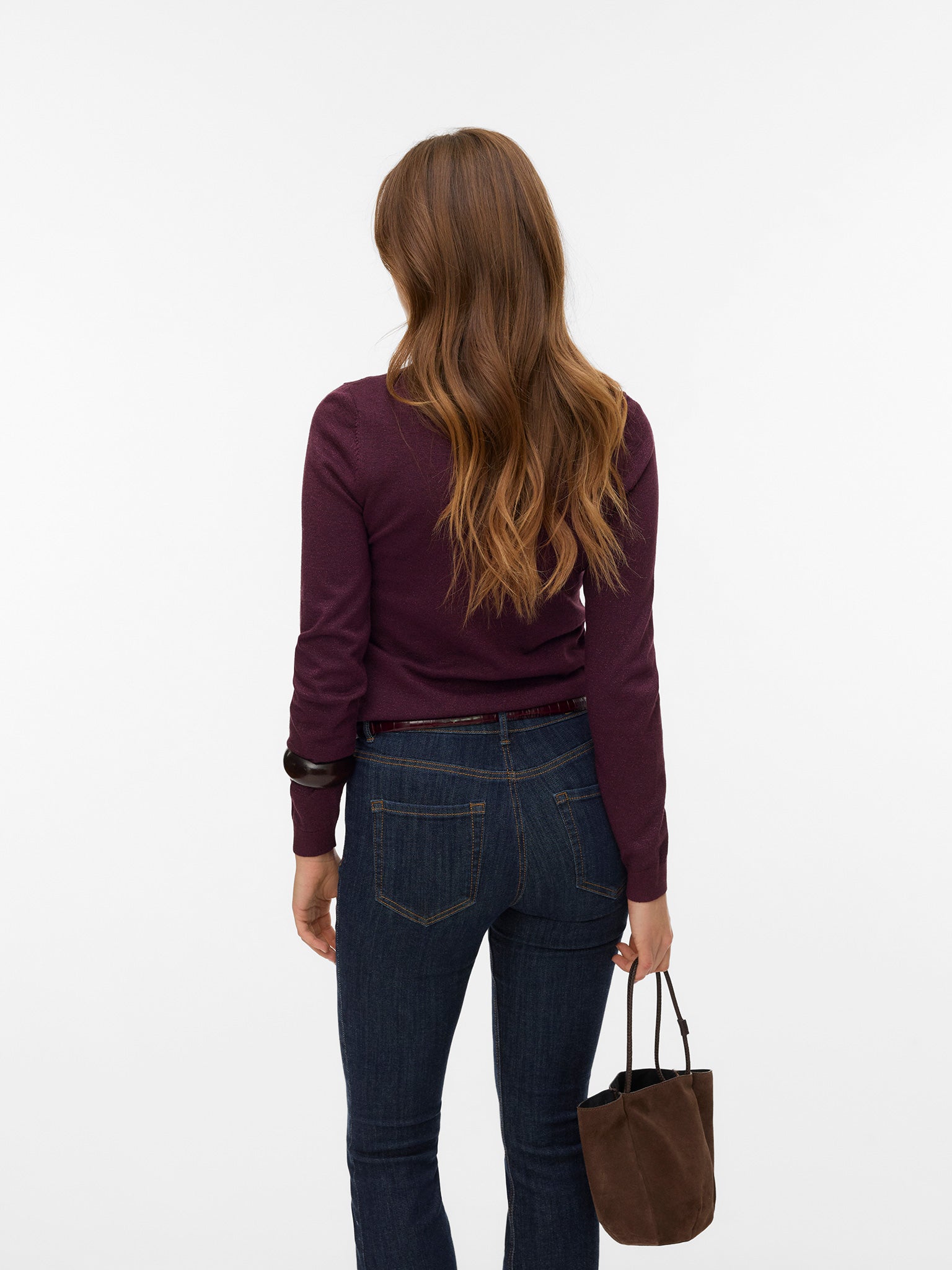 Γυναικεία μπλούζα lurex VMHAPPYGLITTER LS ROLLNECK PULLOVER 10317985 | 10317985