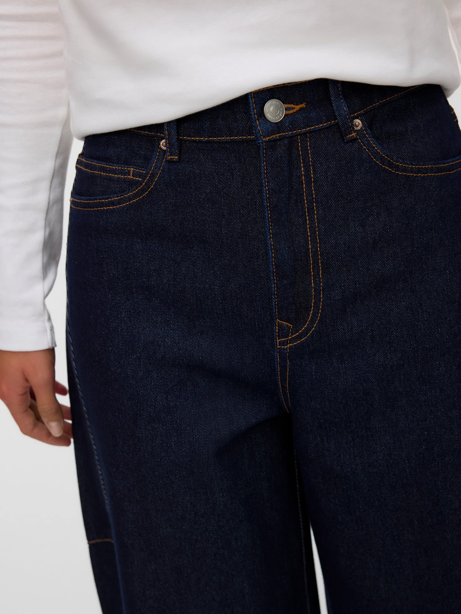 Γυναικείο παντελόνι τζιν VMKAITLIN HR WIDE BARREL JEANS 10340589 | 10340589