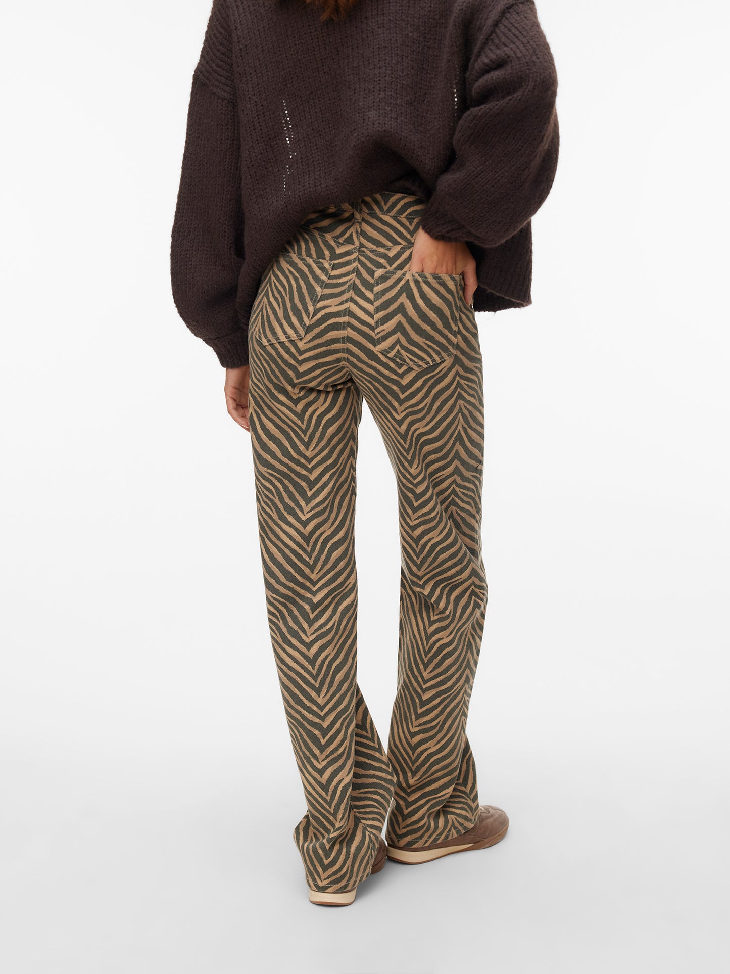 Γυναικείο παντελόνι τζιν zebra VMTESSA HR WIDE STRETCH AOP JEANS NOOS 10330128 | 10330128