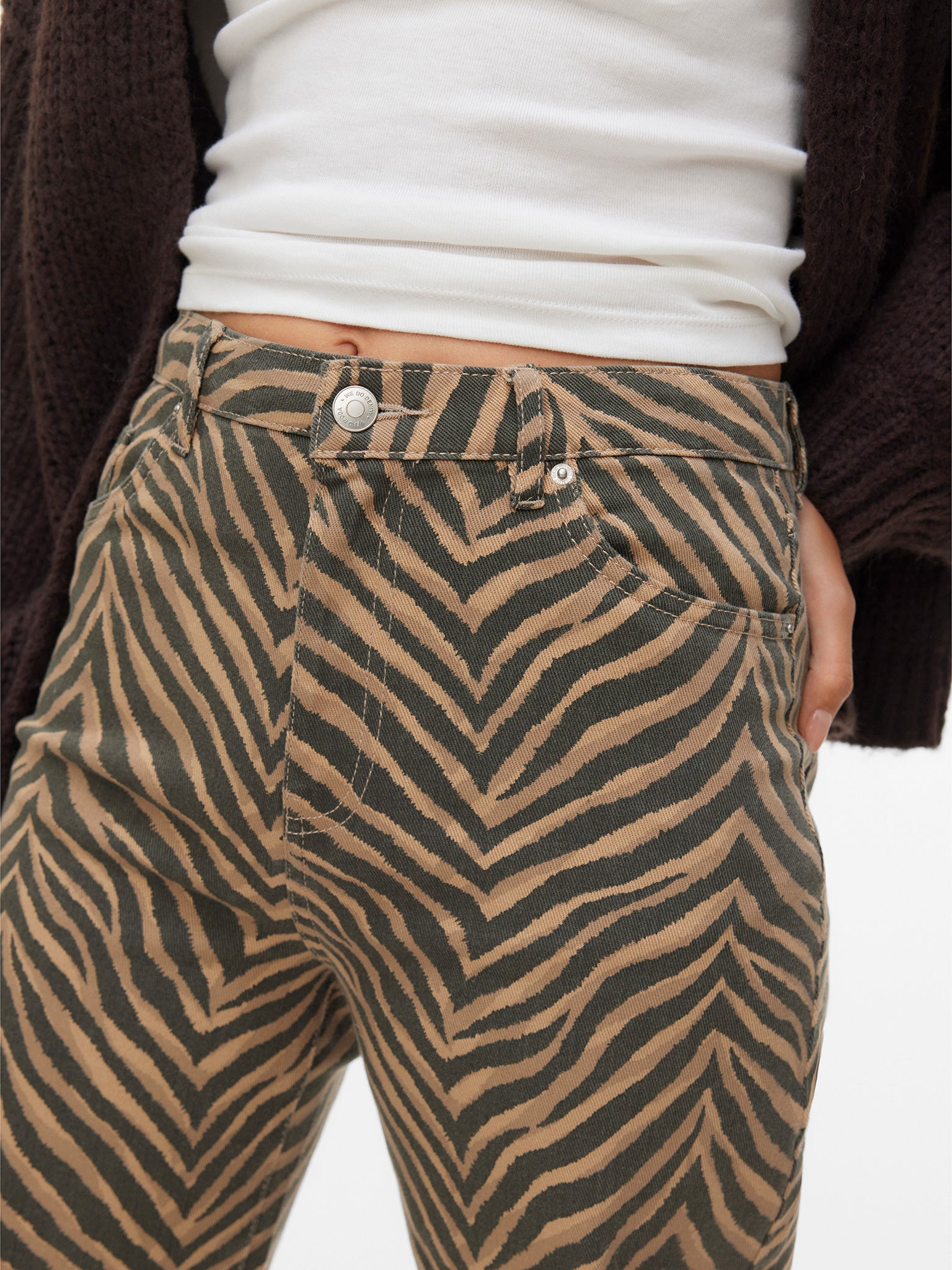 Γυναικείο παντελόνι τζιν zebra VMTESSA HR WIDE STRETCH AOP JEANS NOOS 10330128 | 10330128