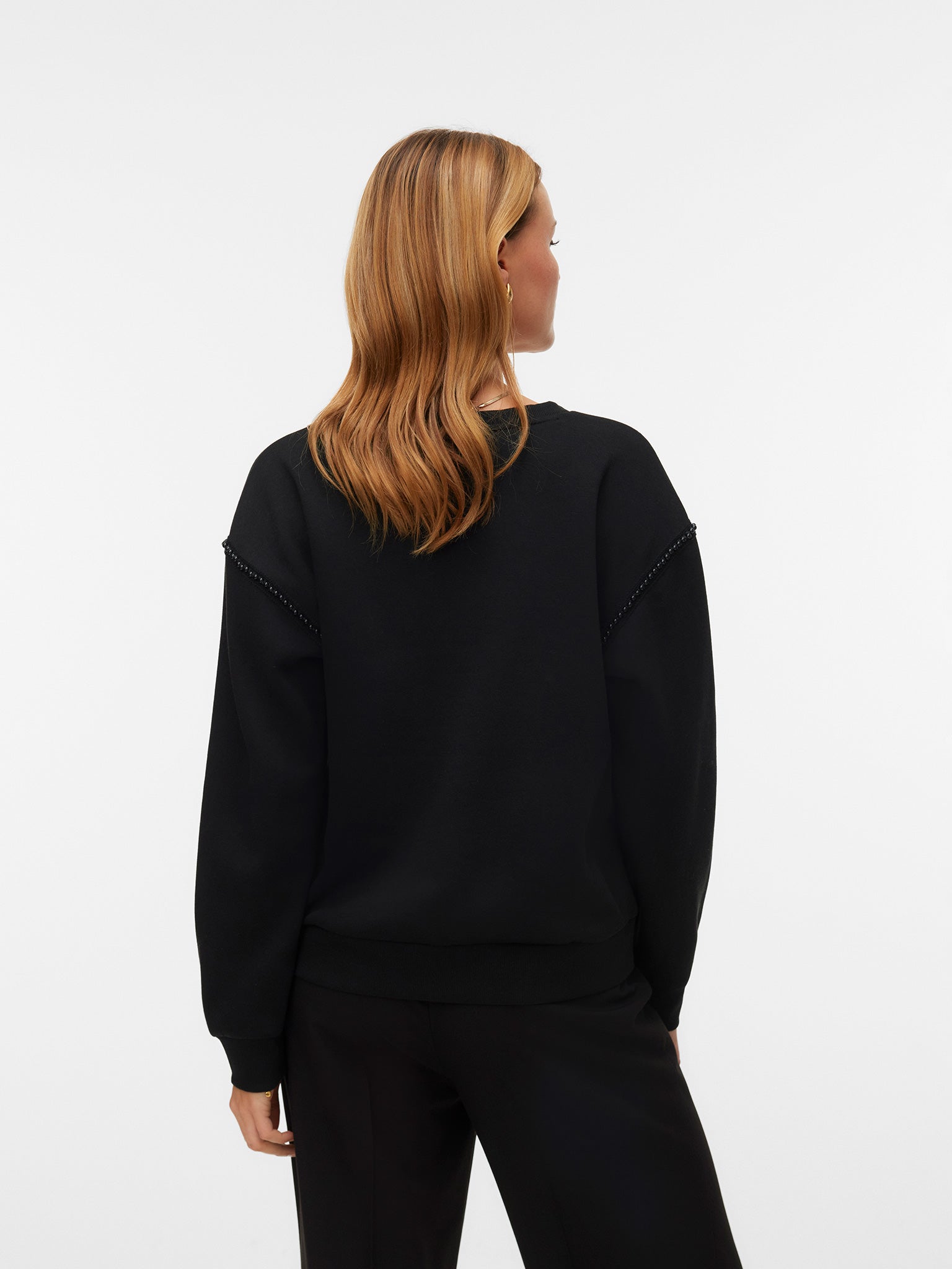 Γυναικεία μπλούζα VMDAISY PEARL V-NECK SWEAT JRS 10338099 | 10338099