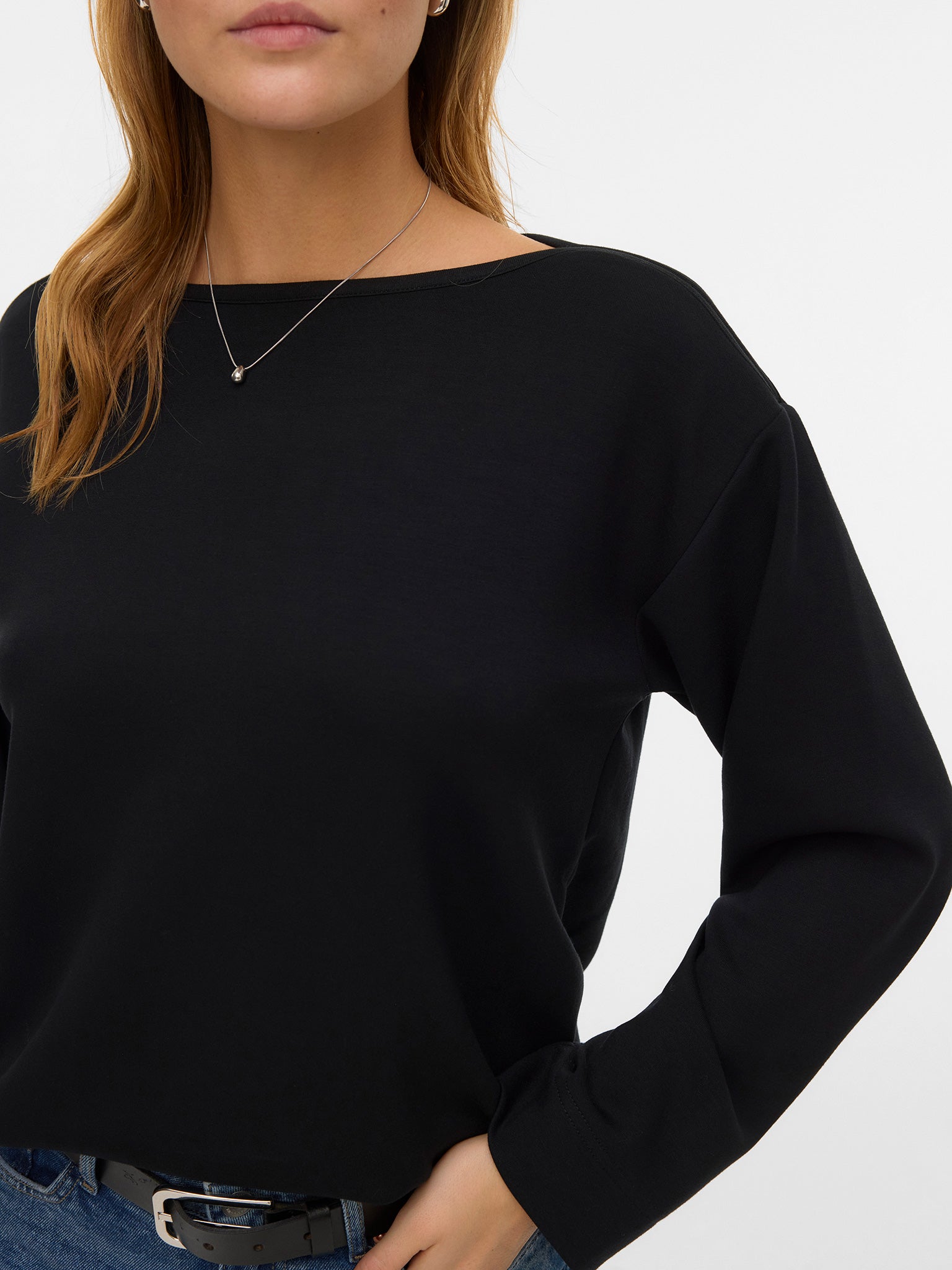 Γυναικεία μπλούζα VMHALI L/S BOAT NECK TOP JRS 10337750 | 10337750