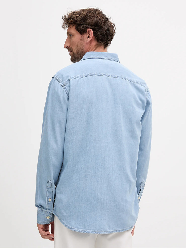 Ανδρικό πουκάμισο τζιν CASUAL CLASSIC LV040BM796N85 | LV040BM796N85