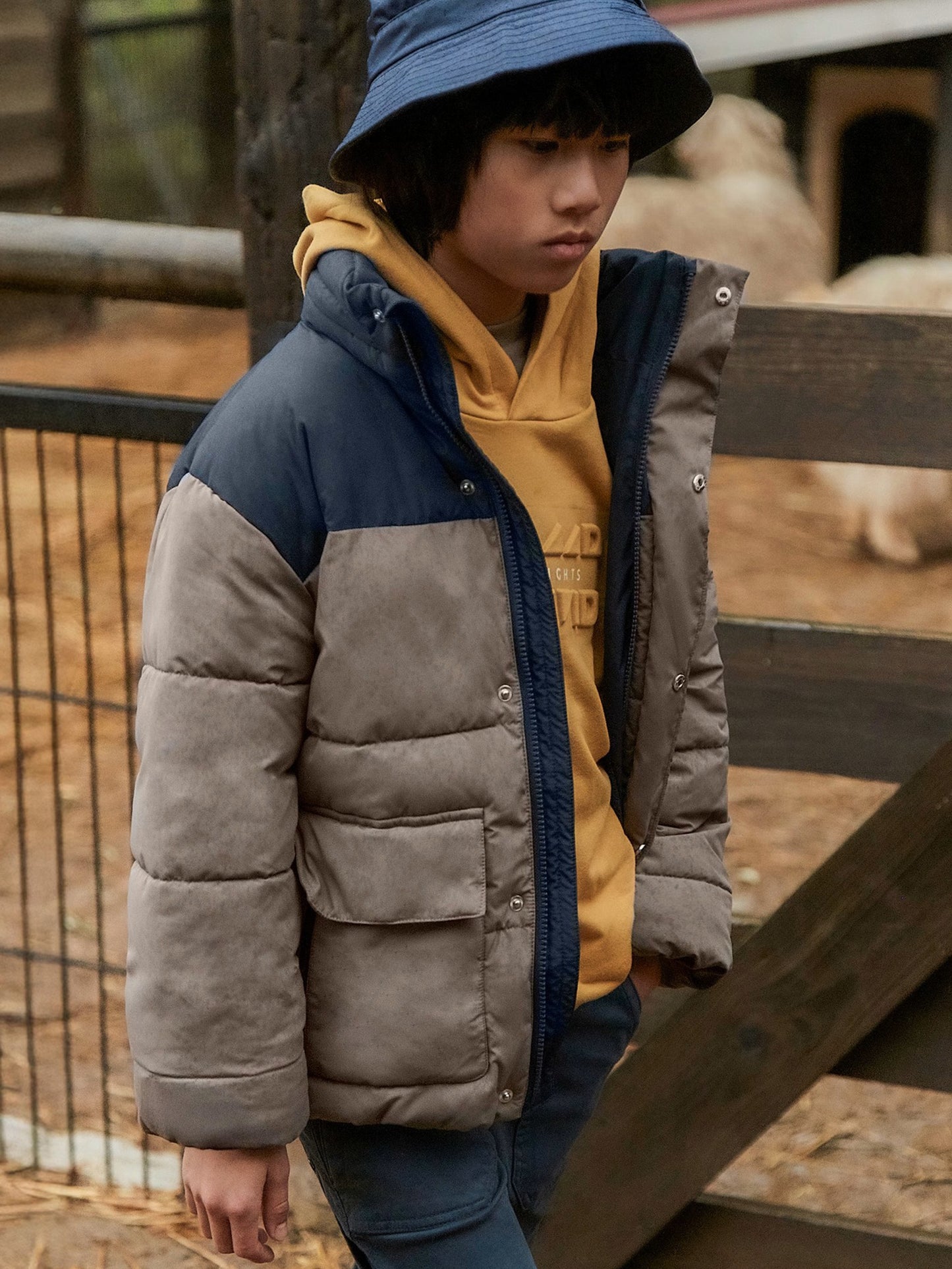 Εφηβικό μπουφάν δίχρωμο 15-07414-031 | 15-07414-031