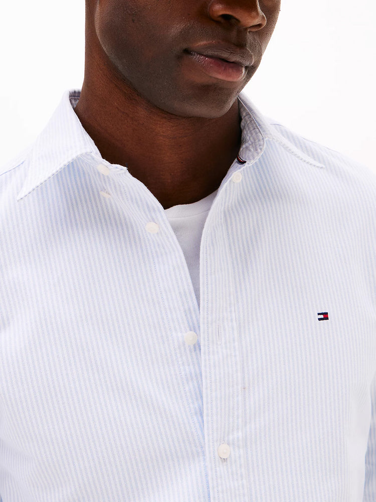 Ανδρικό πουκάμισο ριγέ HERITAGE OXFORD STRIPE RF SHIRT MW0MW362380A9 | MW0MW362380A9