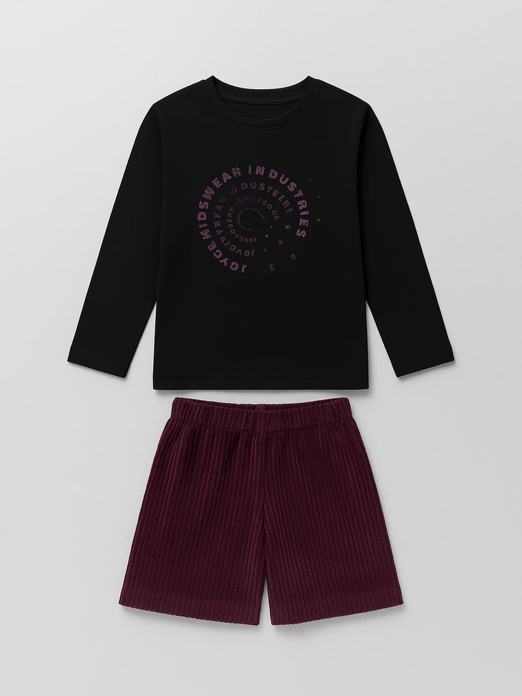 Εφηβικό σετ με σορτς κοτλέ 2563191 | 2563191