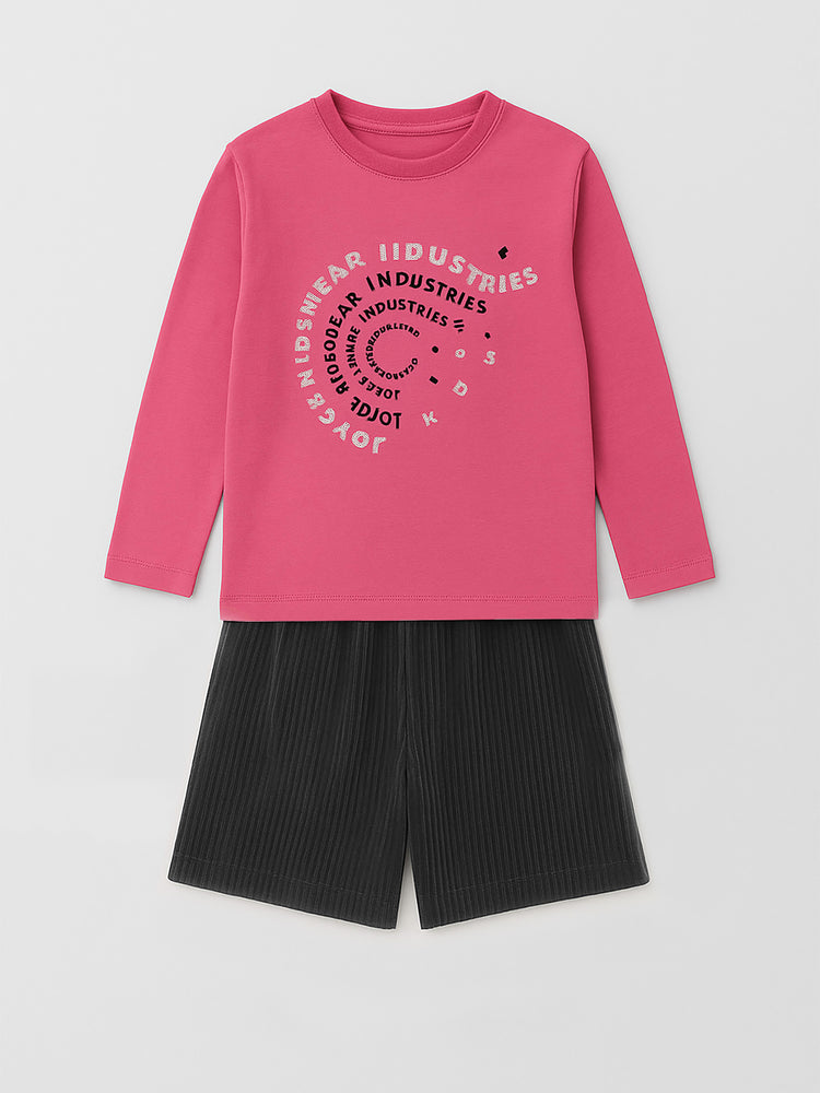 Εφηβικό σετ με σορτς κοτλέ 2563191 | 2563191