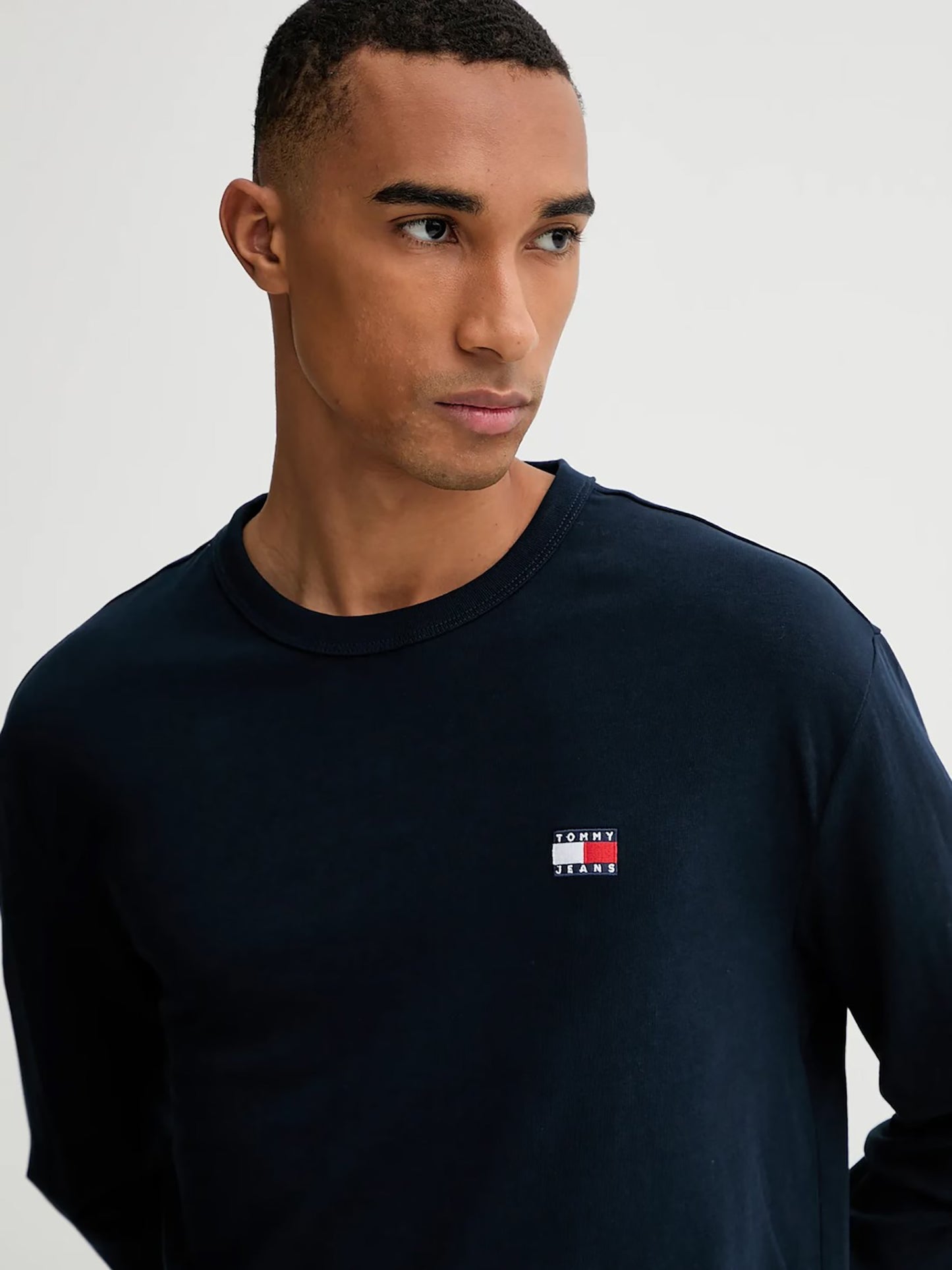 Ανδρική μπλούζα μακό TJM REG BADGE TEE LS DM0DM21974C1G | DM0DM21974C1G