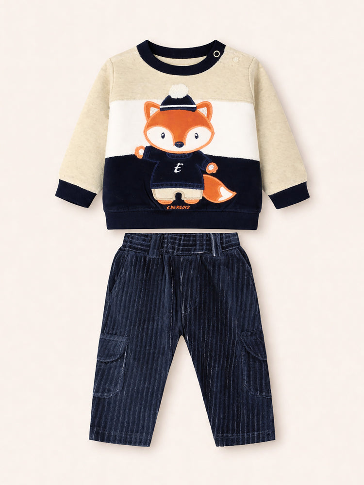 Βρεφικό σύνολο βελουτέ 11-125470-0 | 11-125470-0