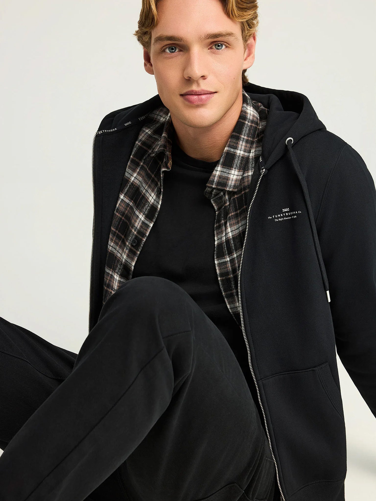 Ανδρική ζακέτα φούτερ FBM012-001-06 | FBM012-001-06