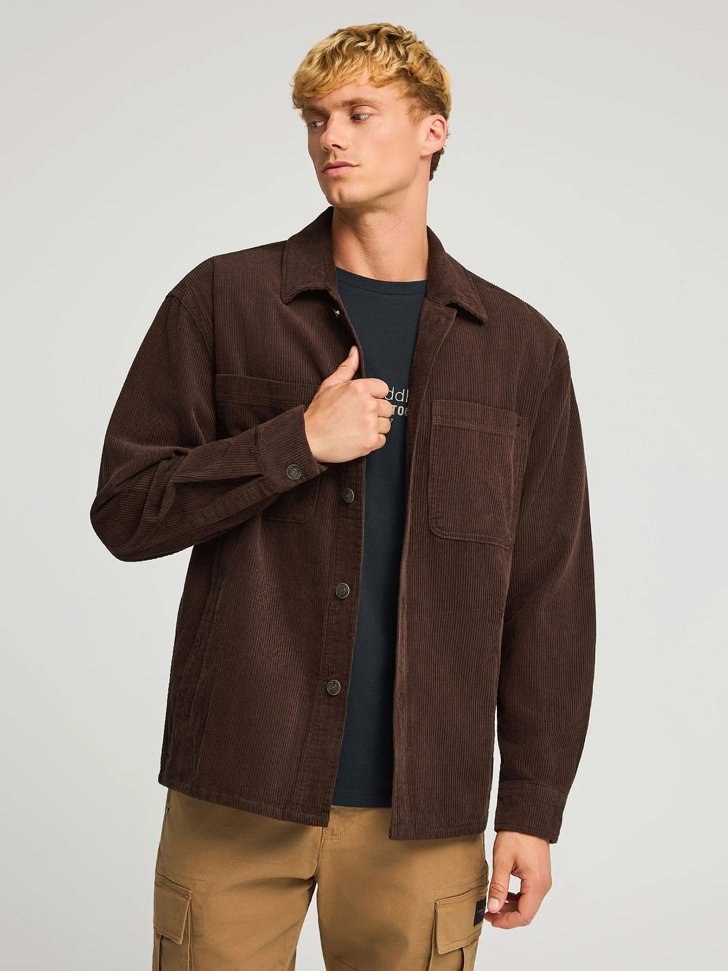 Ανδρικό πουκάμισο κοτλέ FBM012-056-05 | FBM012-056-05