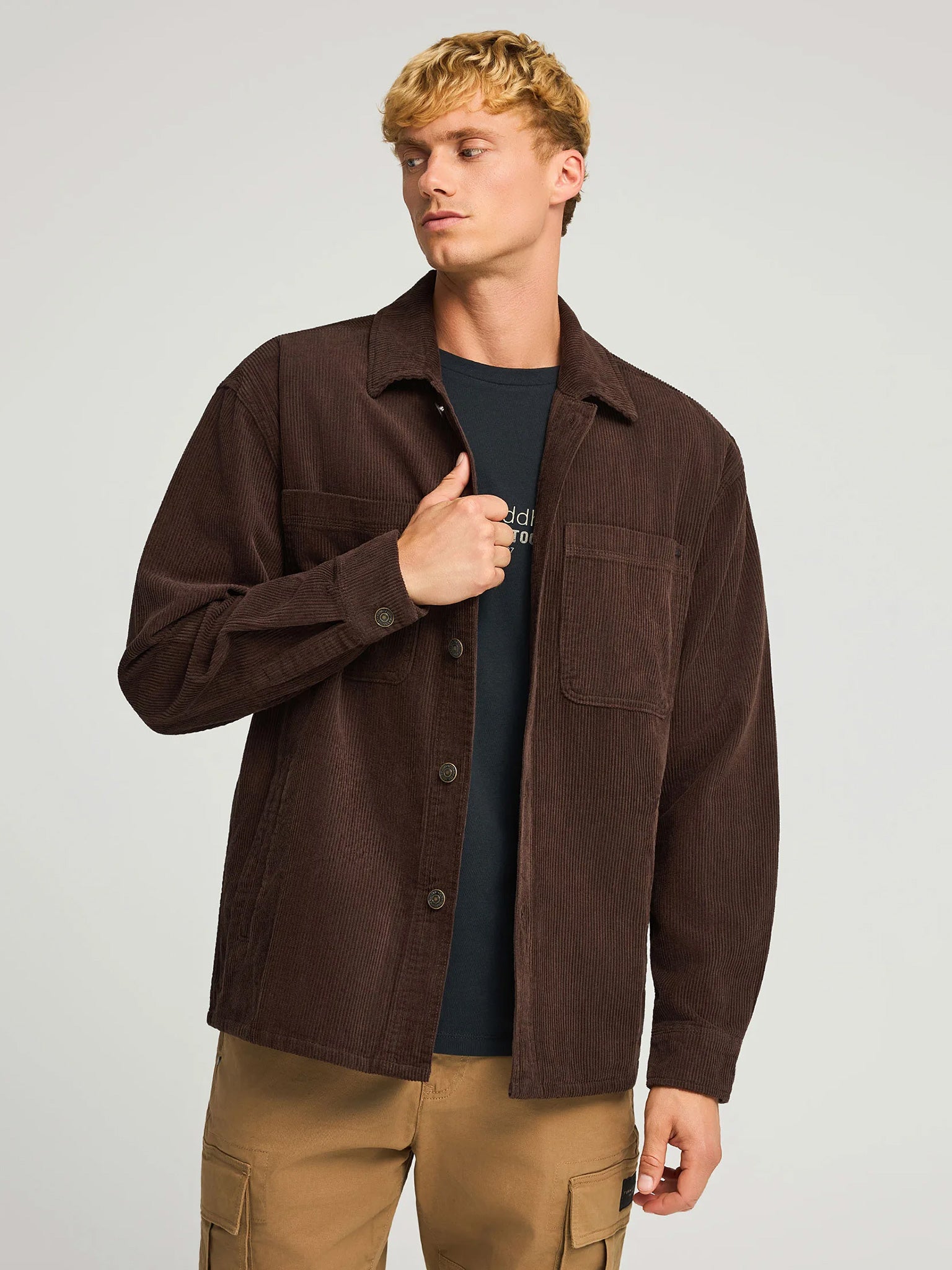 Ανδρικό πουκάμισο κοτλέ FBM012-056-05 | FBM012-056-05