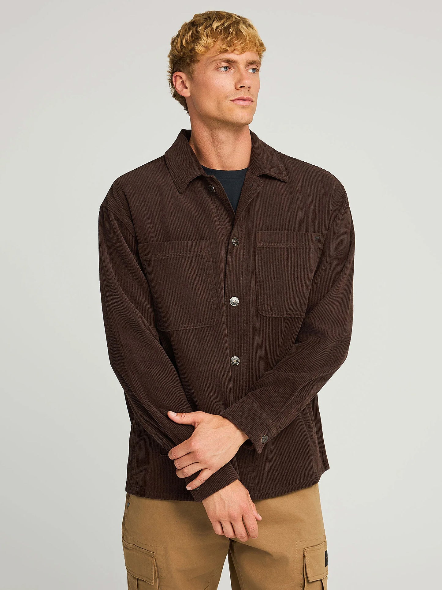 Ανδρικό πουκάμισο κοτλέ FBM012-056-05 | FBM012-056-05