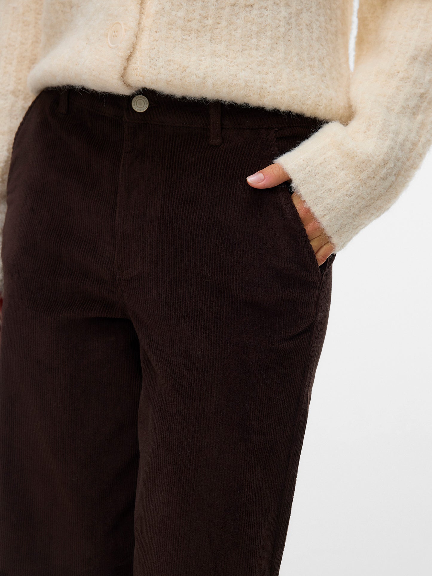 Γυναικείο παντελόνι κοτλέ VMMARGOT HR WIDE CORDUROY PANTS 10333956 | 10333956