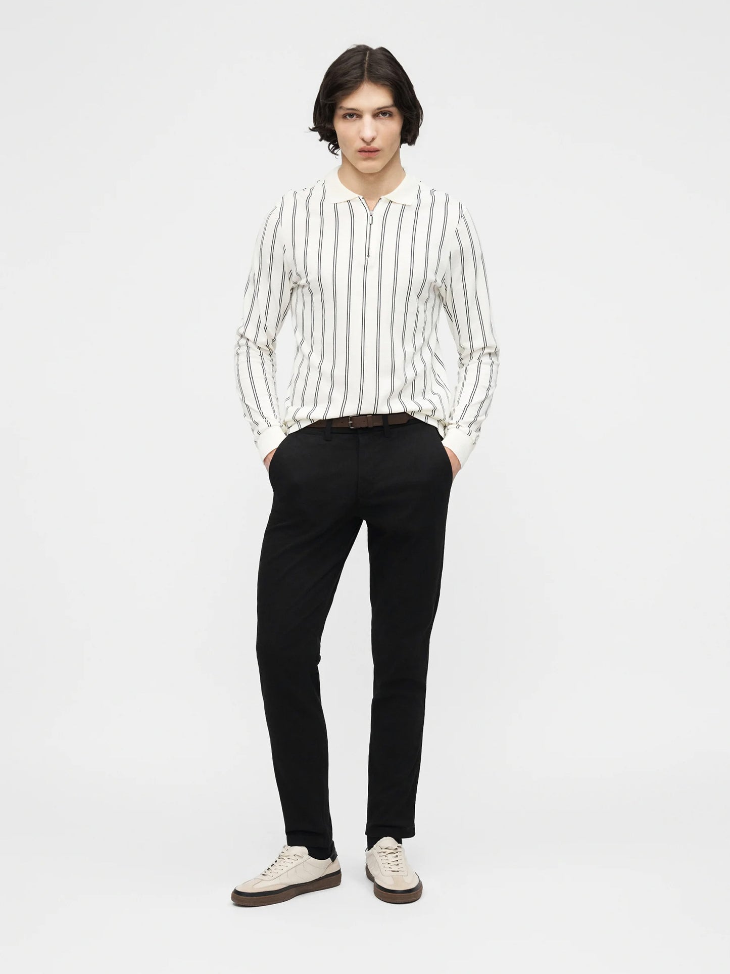 Ανδρικό παντελόνι JPSTMARCO ADAM BELTED CHINO 12288598 | 12288598