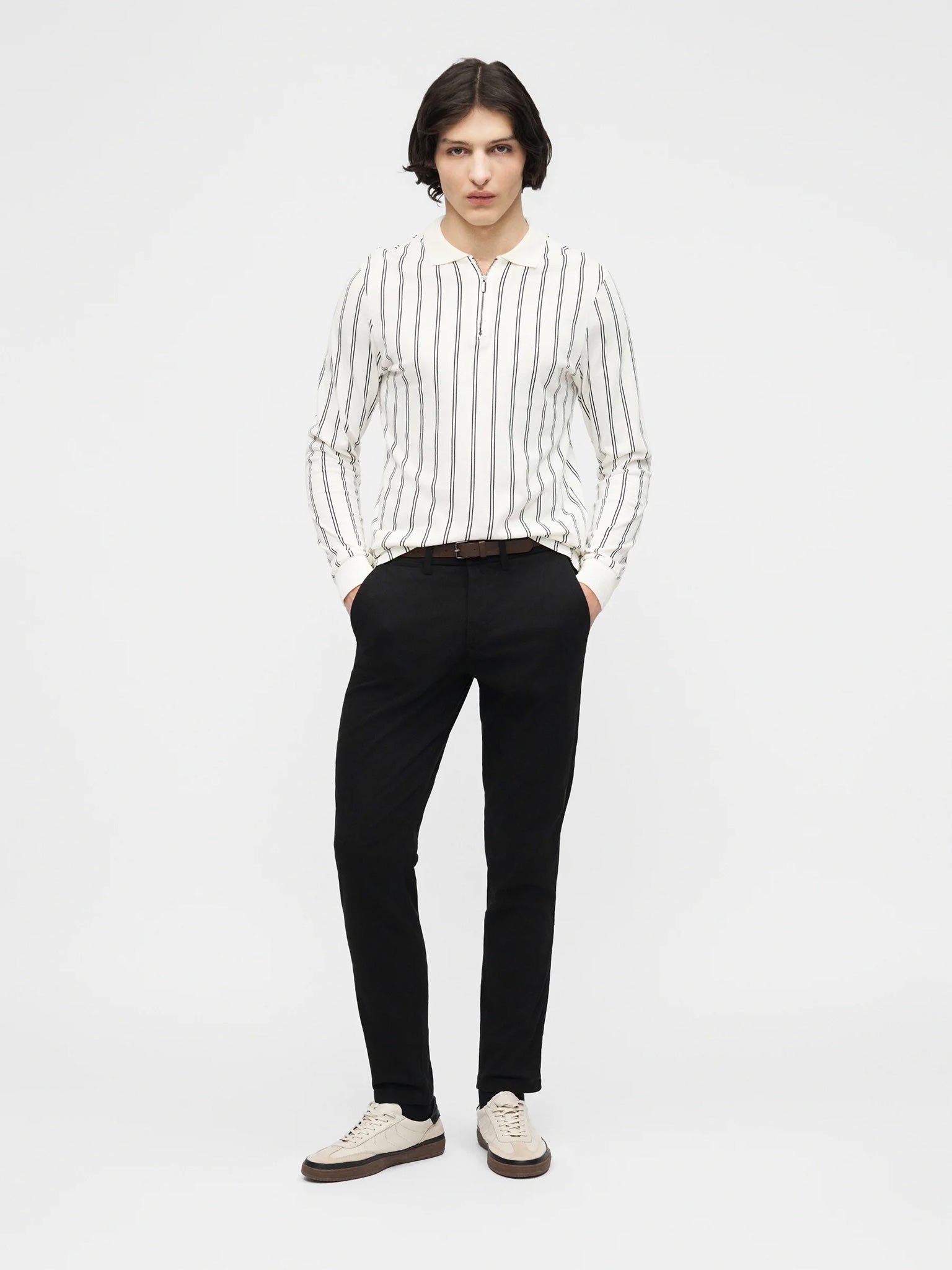 Ανδρικό παντελόνι JPSTMARCO ADAM BELTED CHINO 12288598 | 12288598