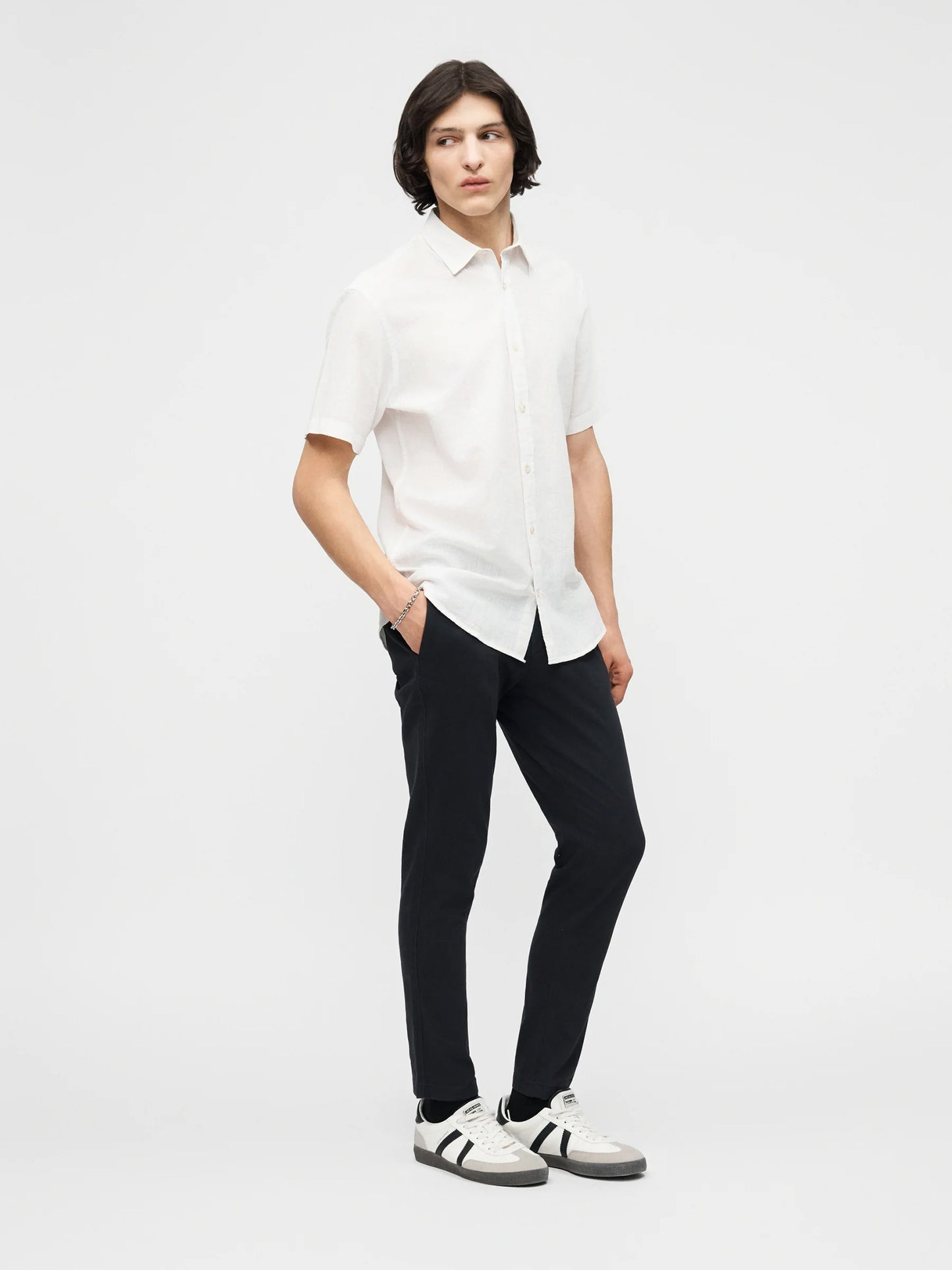 Ανδρικό παντελόνι JPSTMARCO ADAM BELTED CHINO 12288598 | 12288598