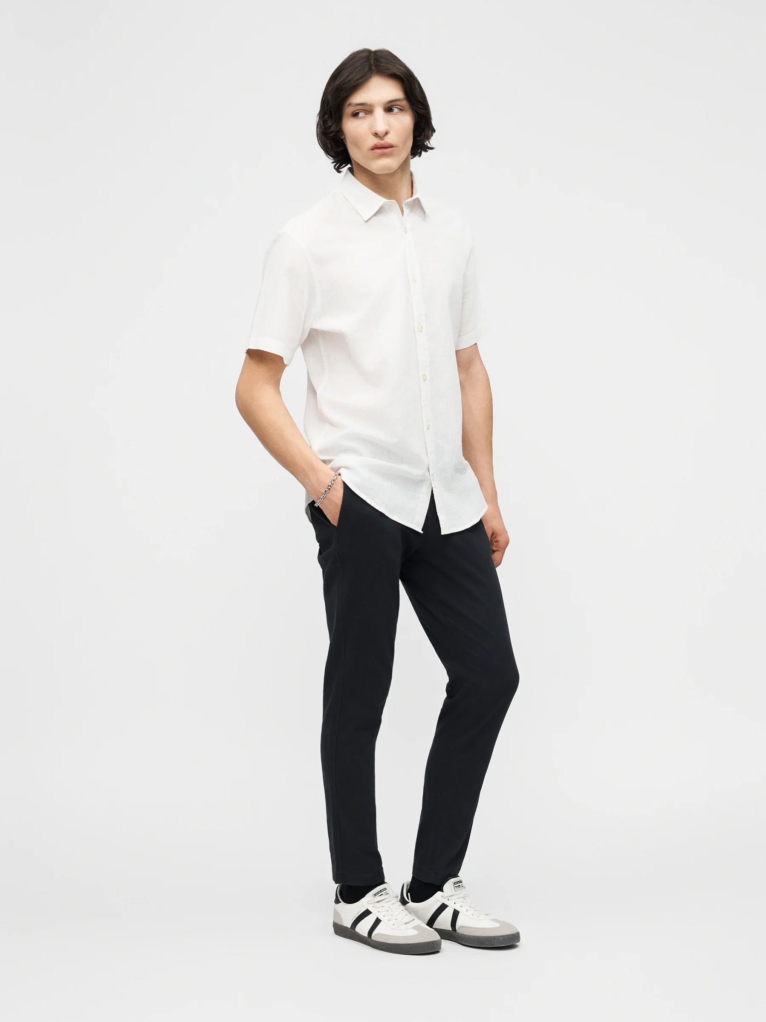 Ανδρικό παντελόνι JPSTMARCO ADAM BELTED CHINO 12288598 | 12288598