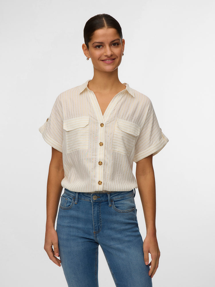 Γυναικείο πουκάμισο ριγέ | 10331923