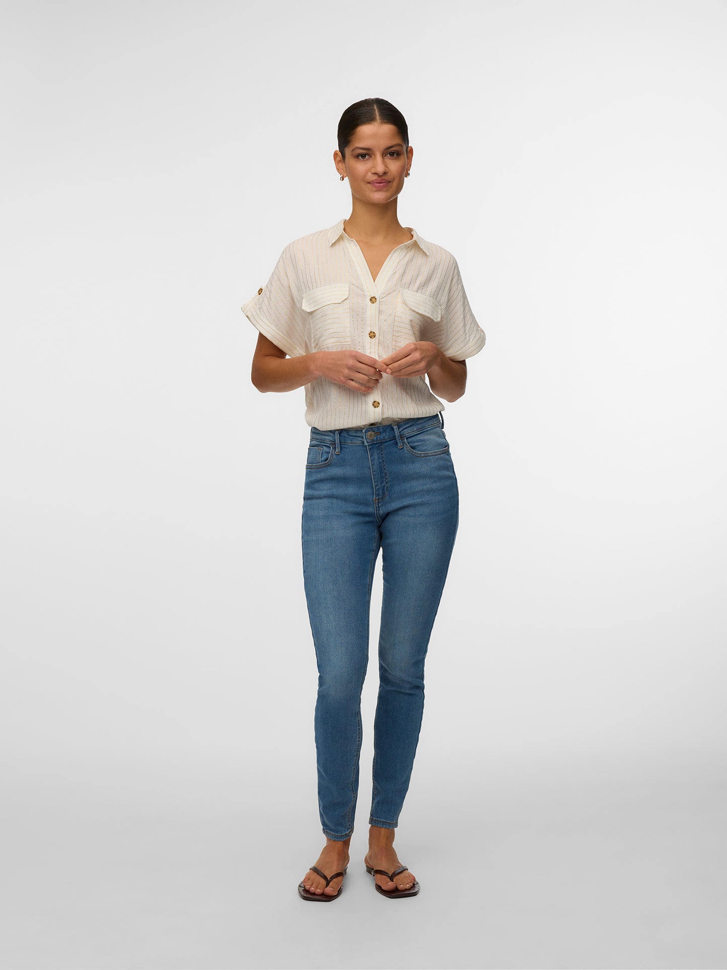 Γυναικείο πουκάμισο ριγέ | 10331923