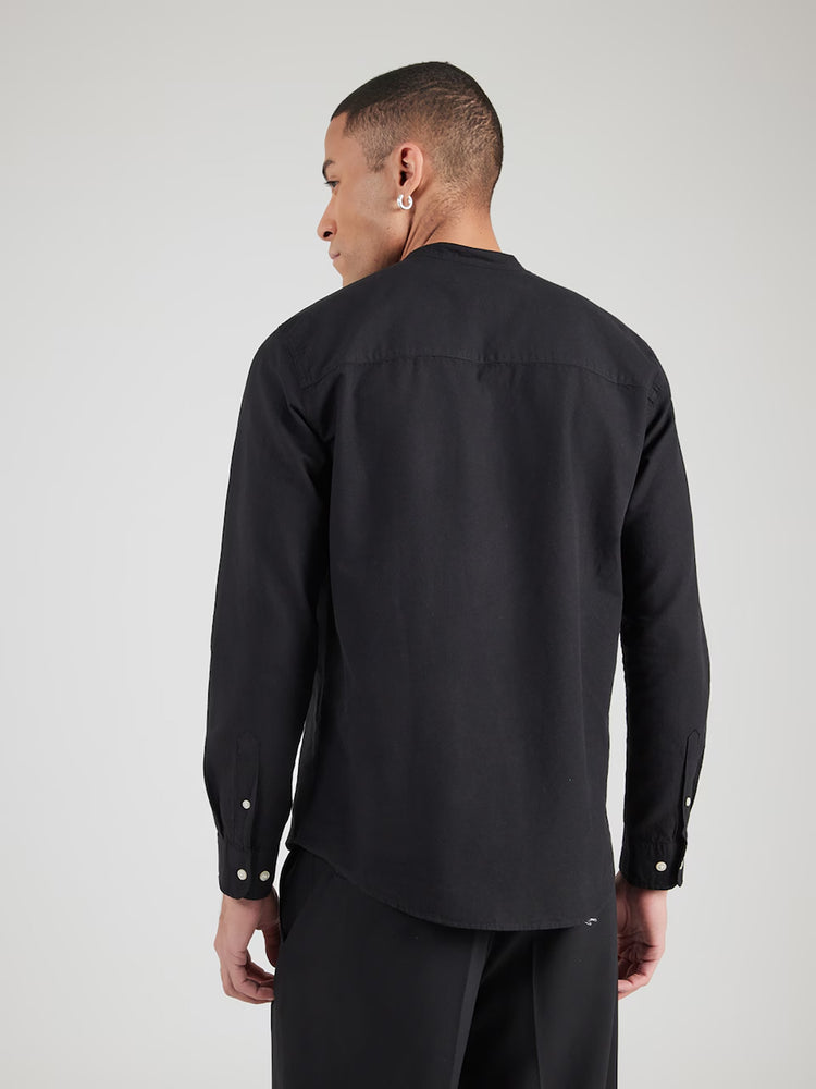 Ανδρικό πουκάμισο λινό JJBREEZE LINEN BLEND TUNIC SHIRT LS 12288898 | 12288898