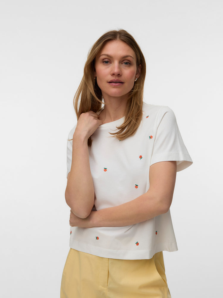 Γυναικείο t-shirt peach VMSOLA METTE SS TOP BOX JRS 10341979 | 10341979