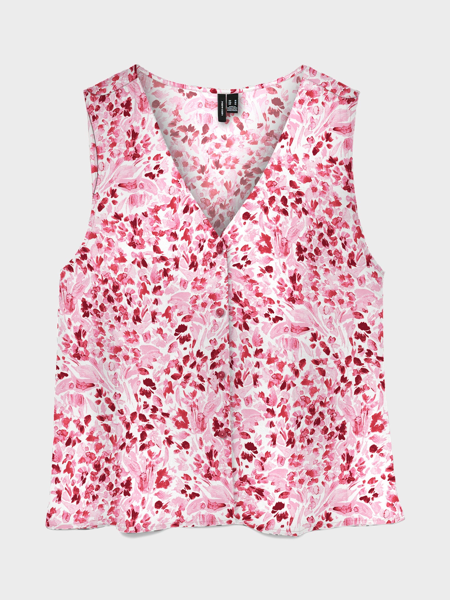 Γυναικεία μπλούζα VMMENNY SL V-NECK TOP WVN 10341539 | 10341539