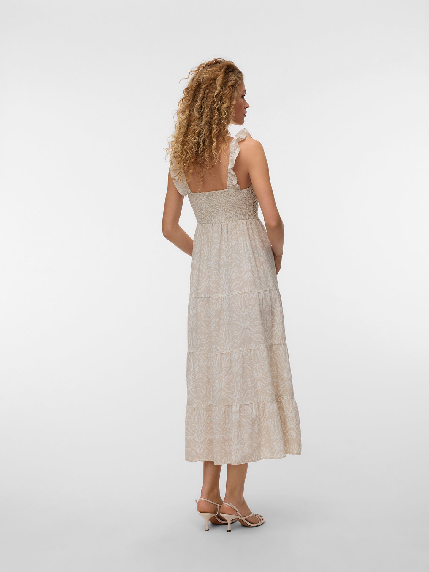 Γυναικείο φόρεμα VMDICTHE SL FRILL ANKLE DRESS WVN 10341603 | 10341603