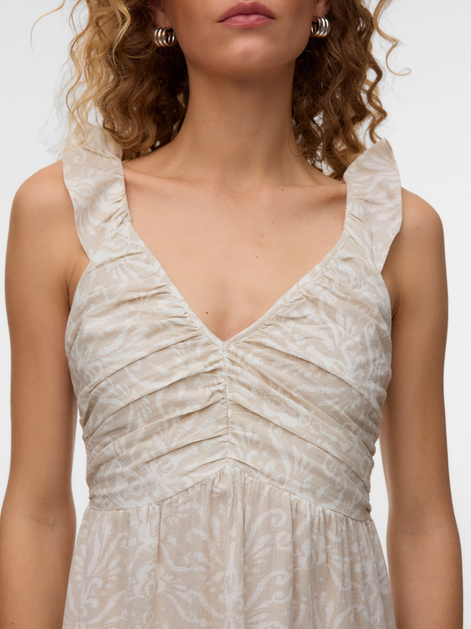 Γυναικείο φόρεμα VMDICTHE SL FRILL ANKLE DRESS WVN 10341603 | 10341603