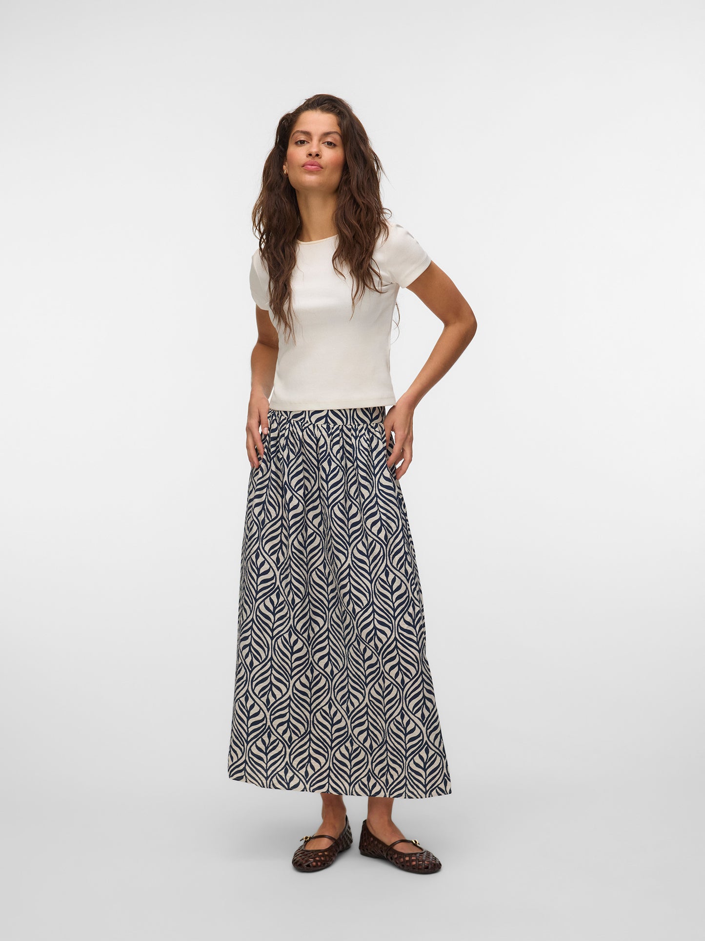 Γυναικεία φούστα εμπριμέ VMJOSIE VOLUME ANKLE SKIRT WVN 10341597 | 10341597