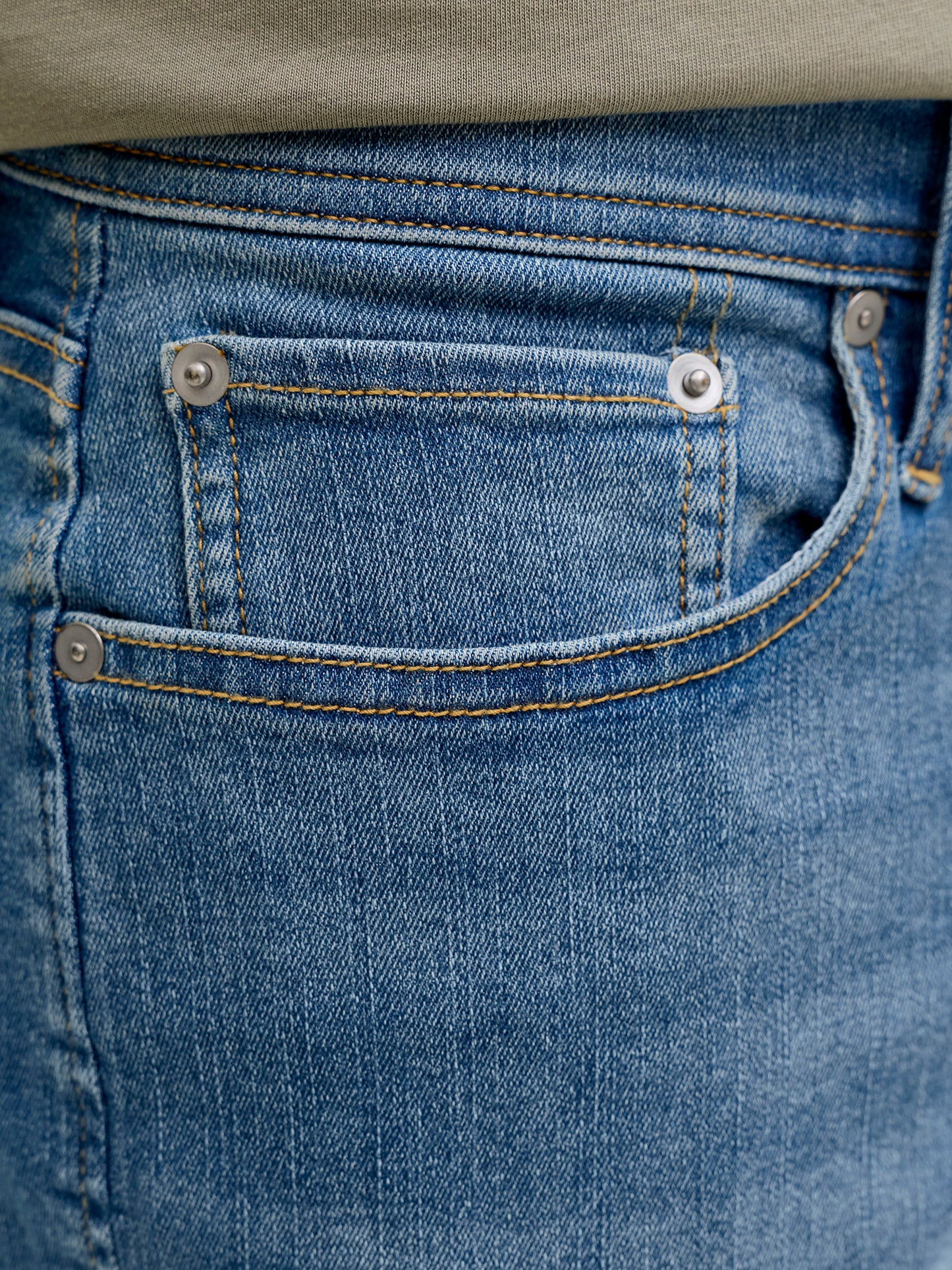 Ανδρική βερμούδα τζιν blue denim JJIRICK JJORIGINAL SHORTS AT 12290839 | 12290839