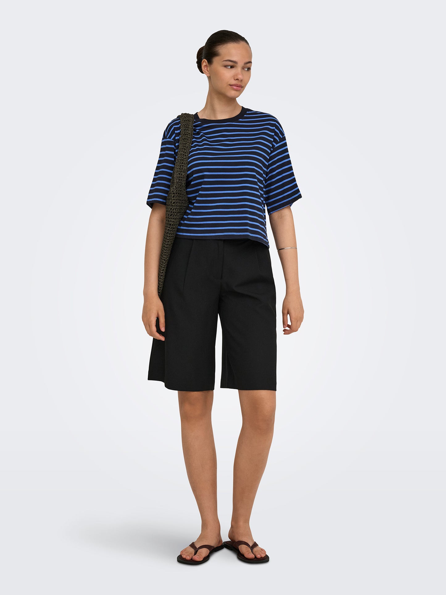 Γυναικείο t-shirt κοντό ONLBLOOM S/S LOOSE SHORT TOP JRS 15372024 | 15372024