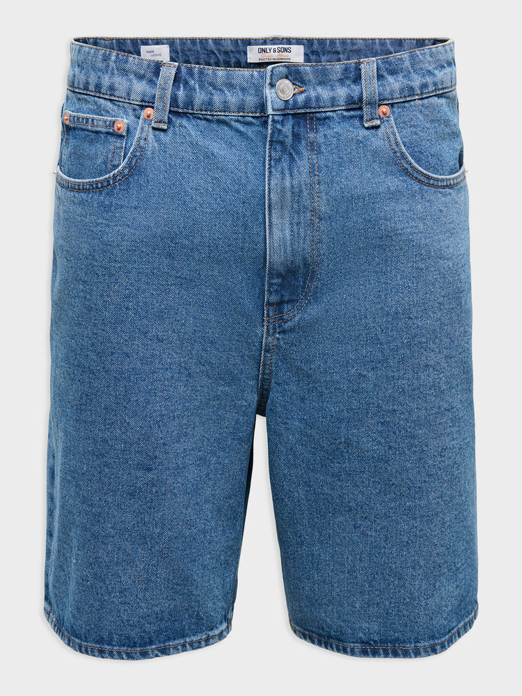 Ανδρική βερμούδα τζιν medium blue ONSFADE PIM DNM SHORTS BOX 22036681 | 22036681