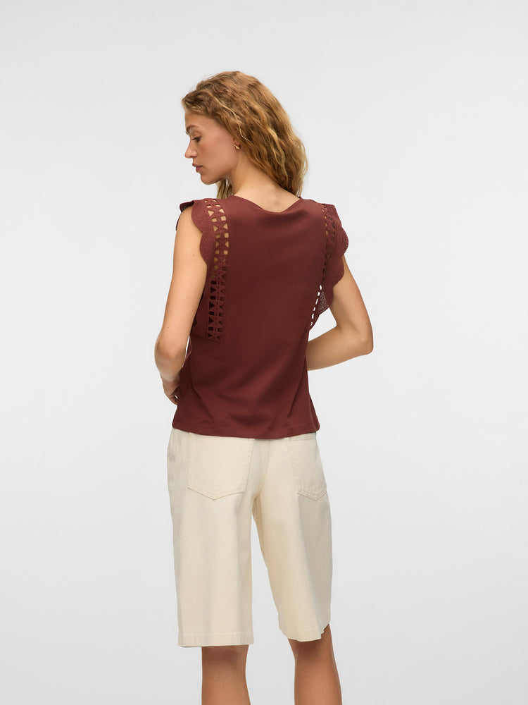 Γυναικεία μπλούζα VMGABBY SL V-NECK TOP 10339862 | 10339862