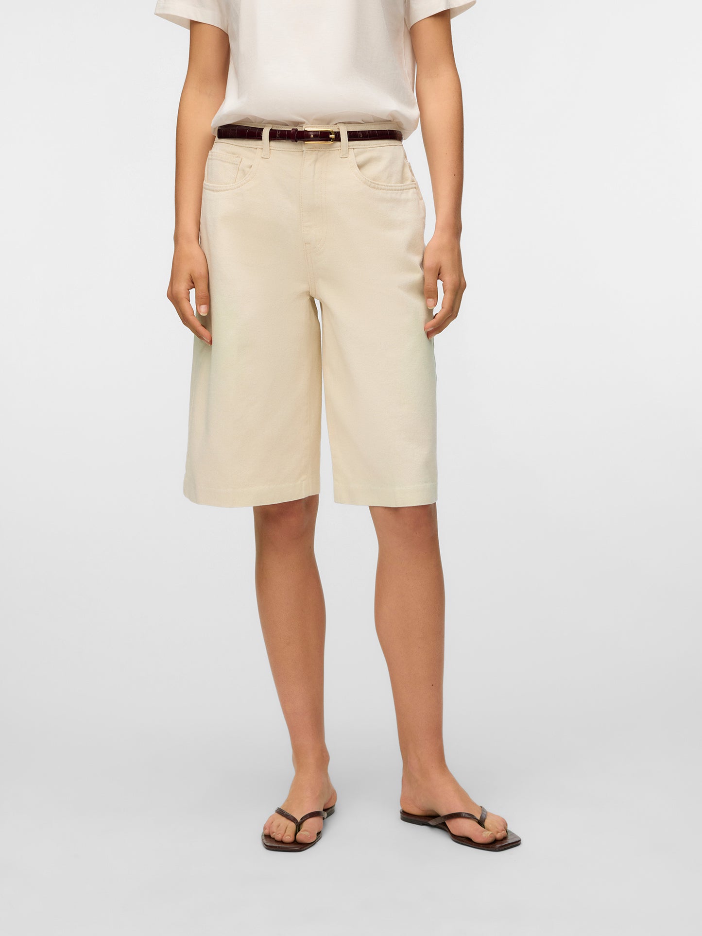 Γυναικείο σορτς τζιν AWELIS HR ECRU DENIM SHORTS 10344919 | 10344919