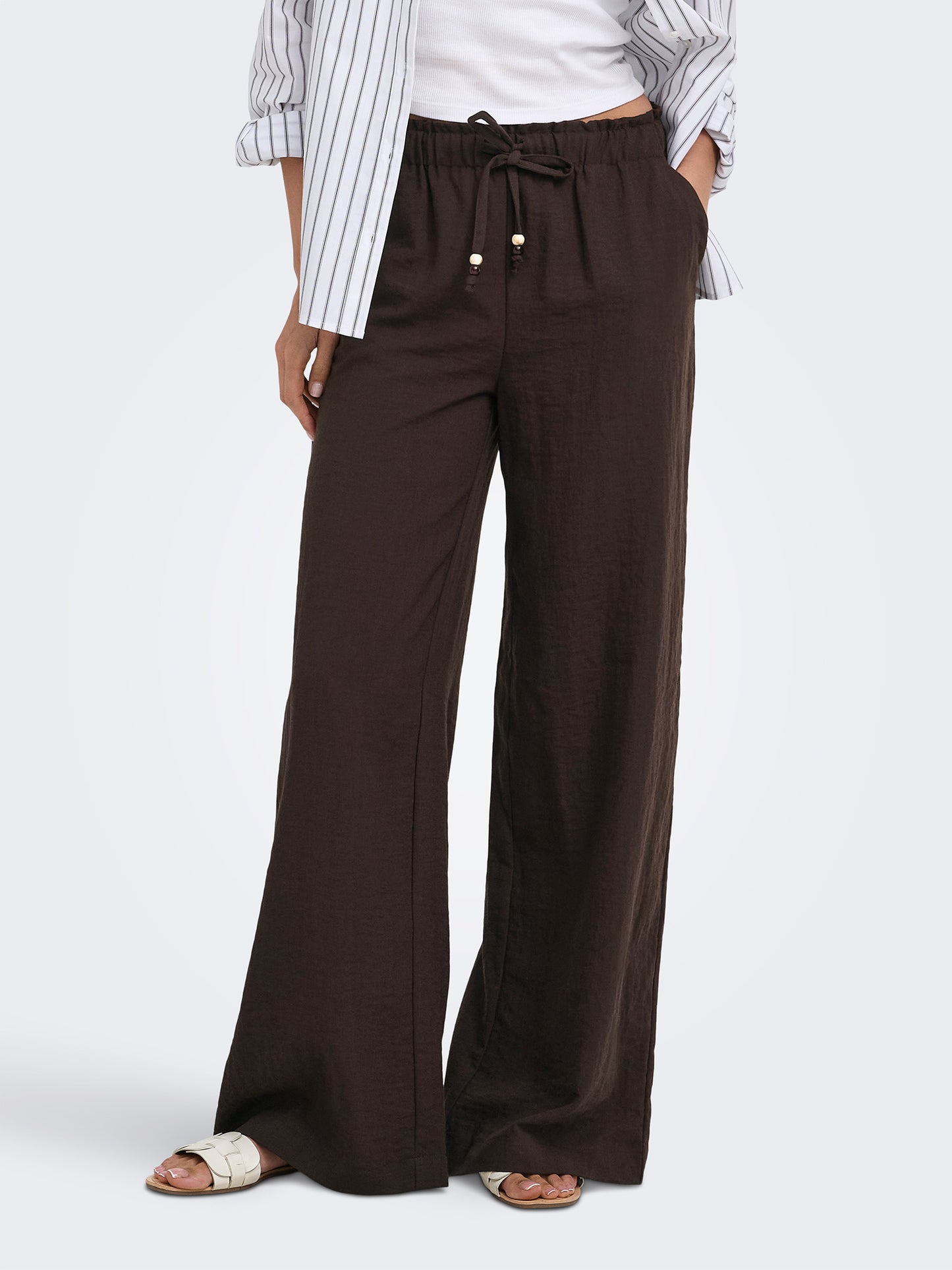 Γυναικείο παντελόνι ONLEMMIA MW PULL-UP X-WIDE PANT 15374857 | 15374857