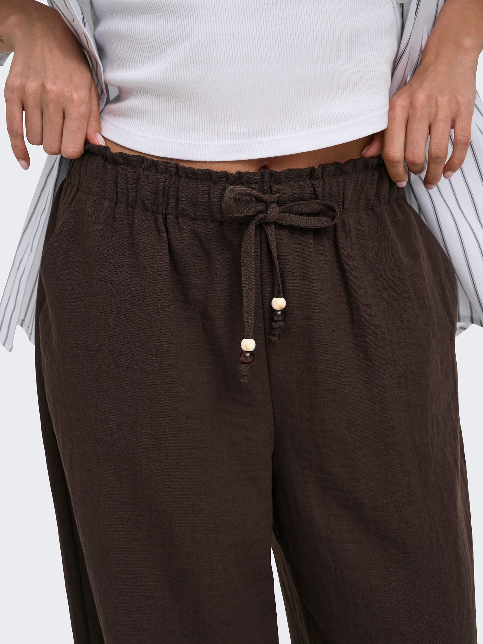 Γυναικείο παντελόνι ONLEMMIA MW PULL-UP X-WIDE PANT 15374857 | 15374857