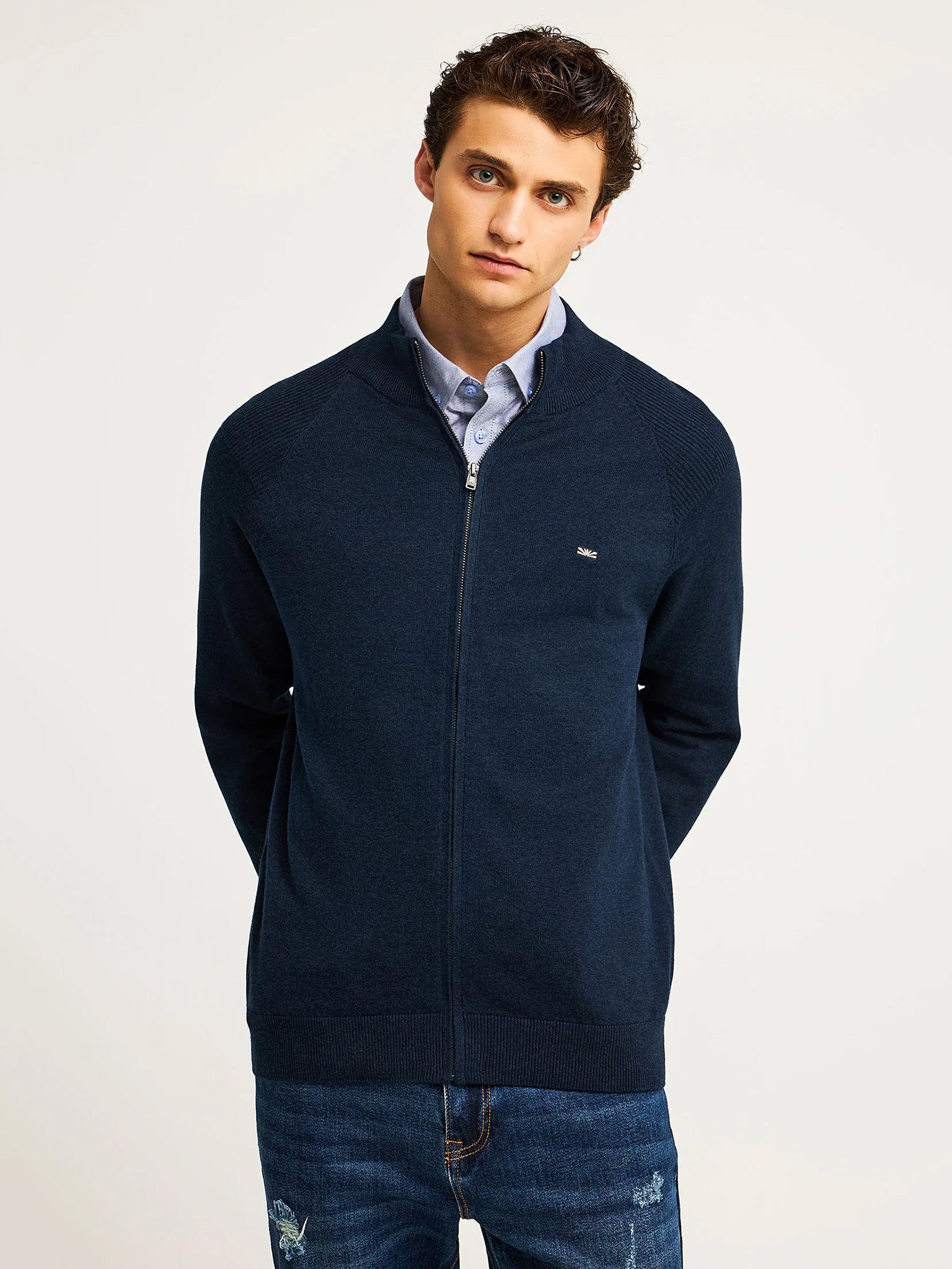 Ανδρική ζακέτα πλεκτή FBM012-004-09 | FBM012-004-09