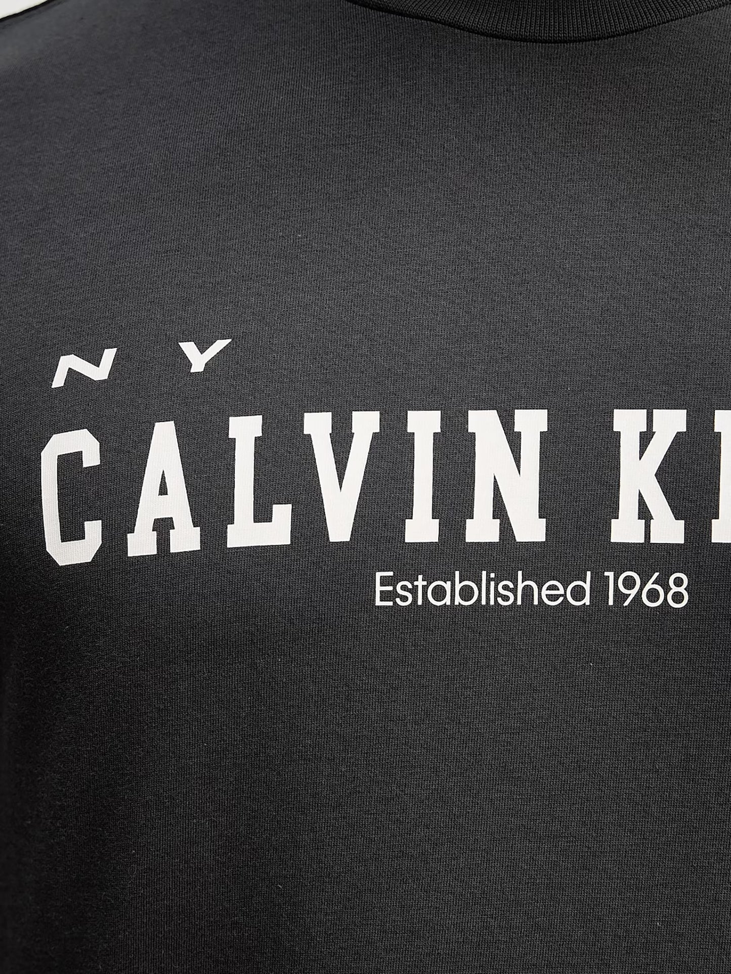 Ανδρικό t-shirt SS 30S WHSL CALVIN COLL WORD LV14RE817G8MN | LV14RE817G8MN