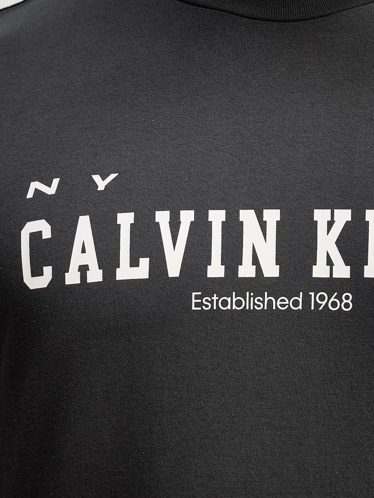 Ανδρικό t-shirt SS 30S WHSL CALVIN COLL WORD LV14RE817G8MN | LV14RE817G8MN