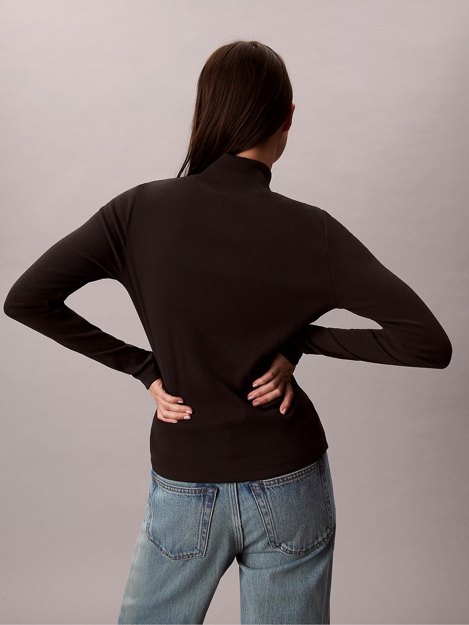 Γυνακεία μπλούζα LS WOVEN LABEL TURTLENECK LV047D203GUB1 | LV047D203GUB1