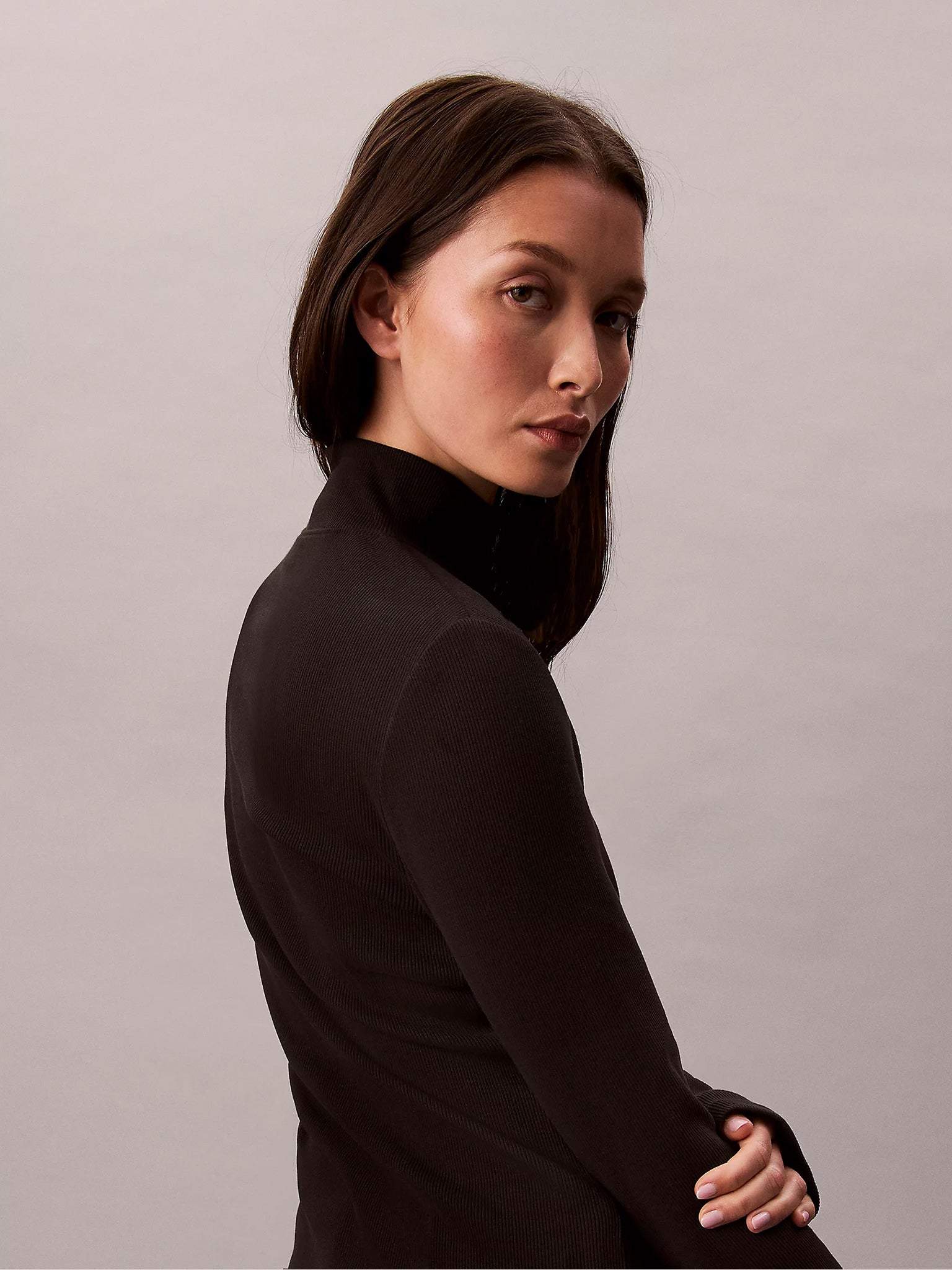 Γυνακεία μπλούζα LS WOVEN LABEL TURTLENECK LV047D203GUB1 | LV047D203GUB1